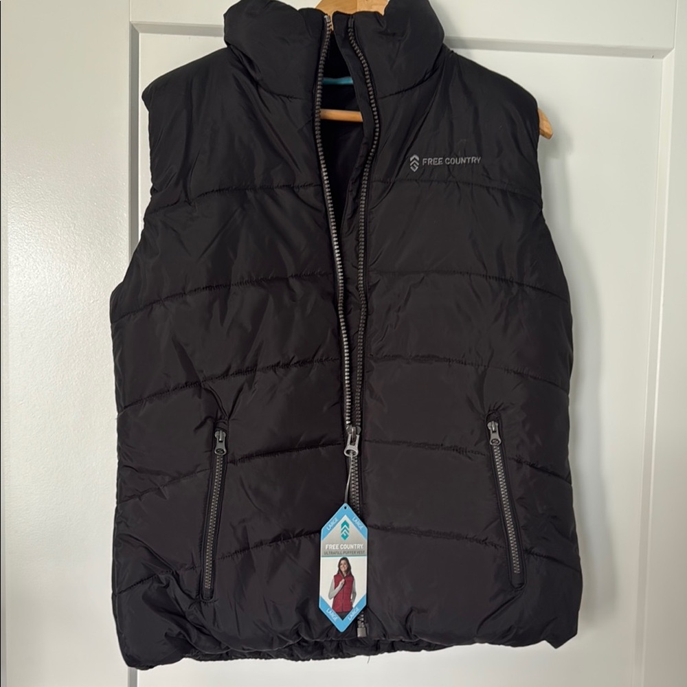 Free Country Charcoal Quilted Vest